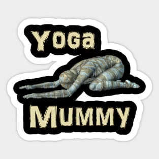 Yoga Mummy Child Pose Sticker